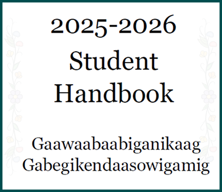 Cover of the 2025–2026 Student Handbook.