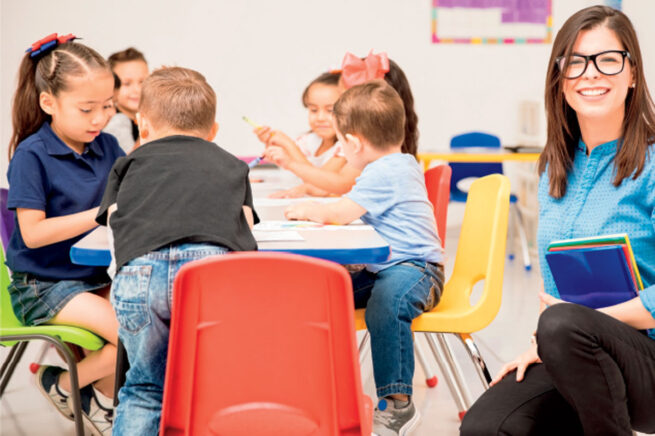 Students participating in the Head Start Pathways Program at White Earth Tribal & Community College.